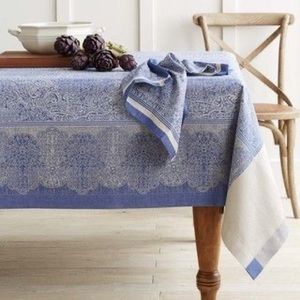 Williams-Sonoma Hand of Miriam Jacquard Tablecloth 70”x108” - NWT - 100% cotton